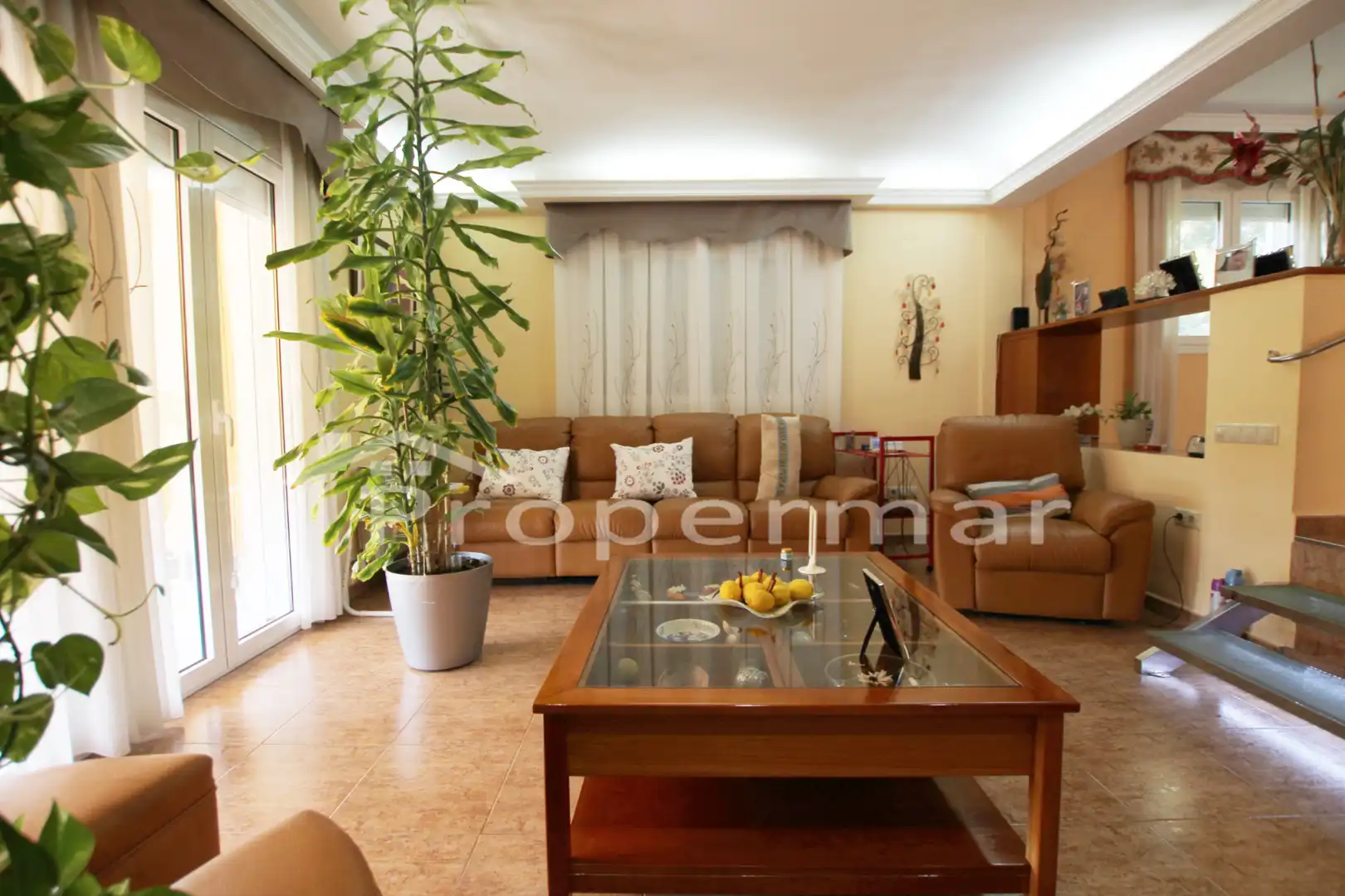 Sala de estar de Casa o chalet en venta en Sant Pere de Vilamajor con Calefacción, Jardín privado y Piscina