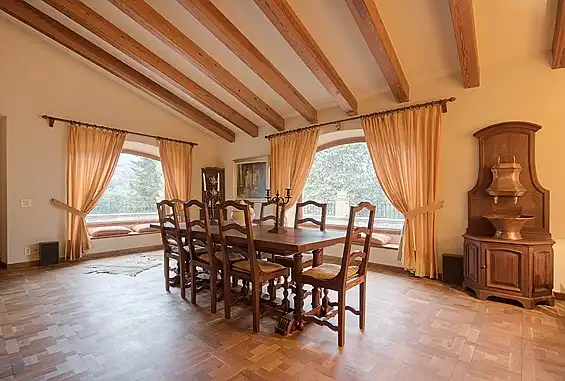 Comedor de Finca rústica en venta en Escorca con Jardín privado, Terraza y Piscina