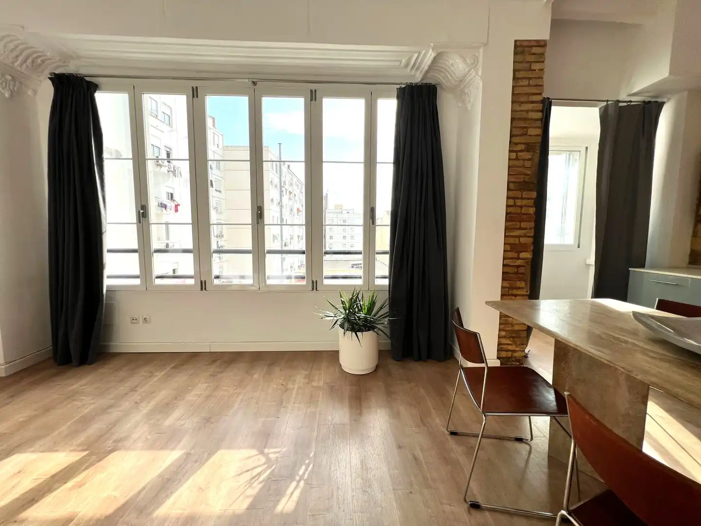 Sala de estar de Piso de alquiler en Valencia con Aire acondicionado, Calefacción y Amueblado