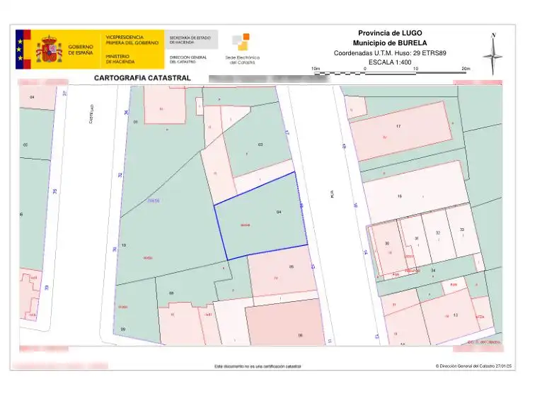 Terreno industrial en venta en Burela