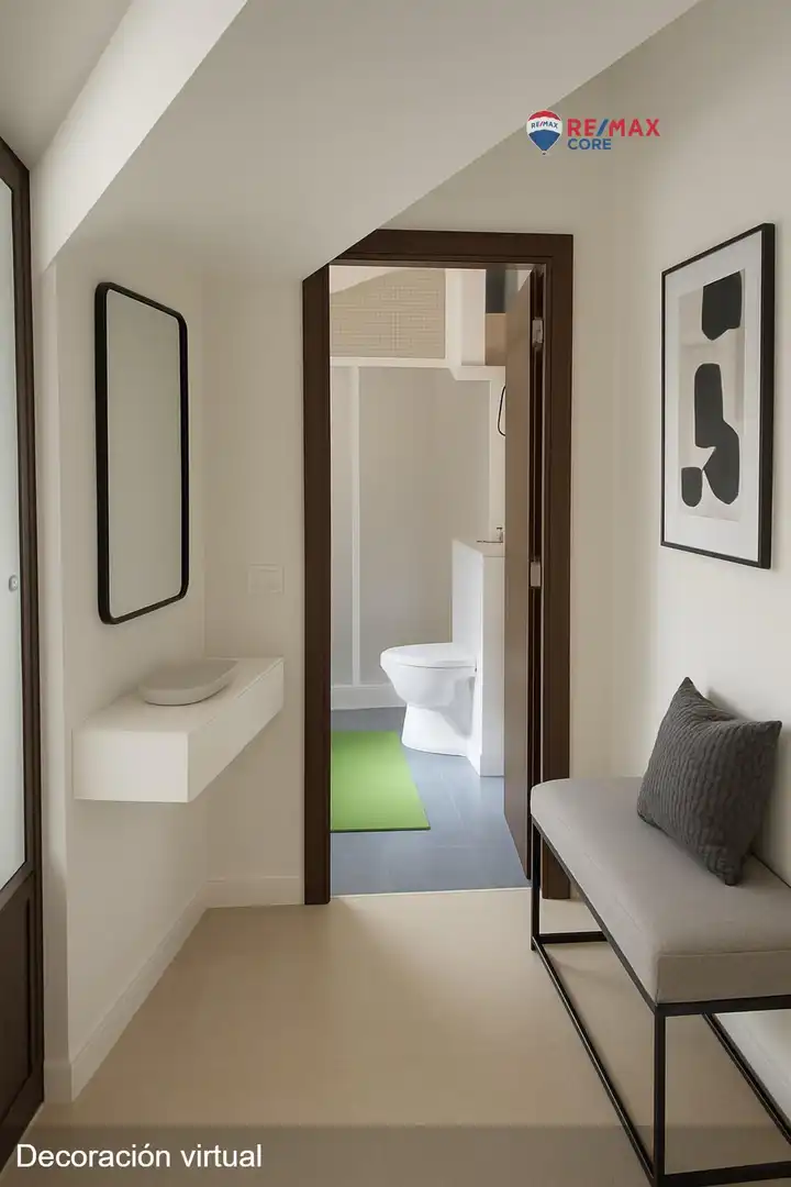 Badezimmer von Dachboden zum Verkauf in Puebla de la Calzada mit Klimaanlage, Heizung und Möbliert