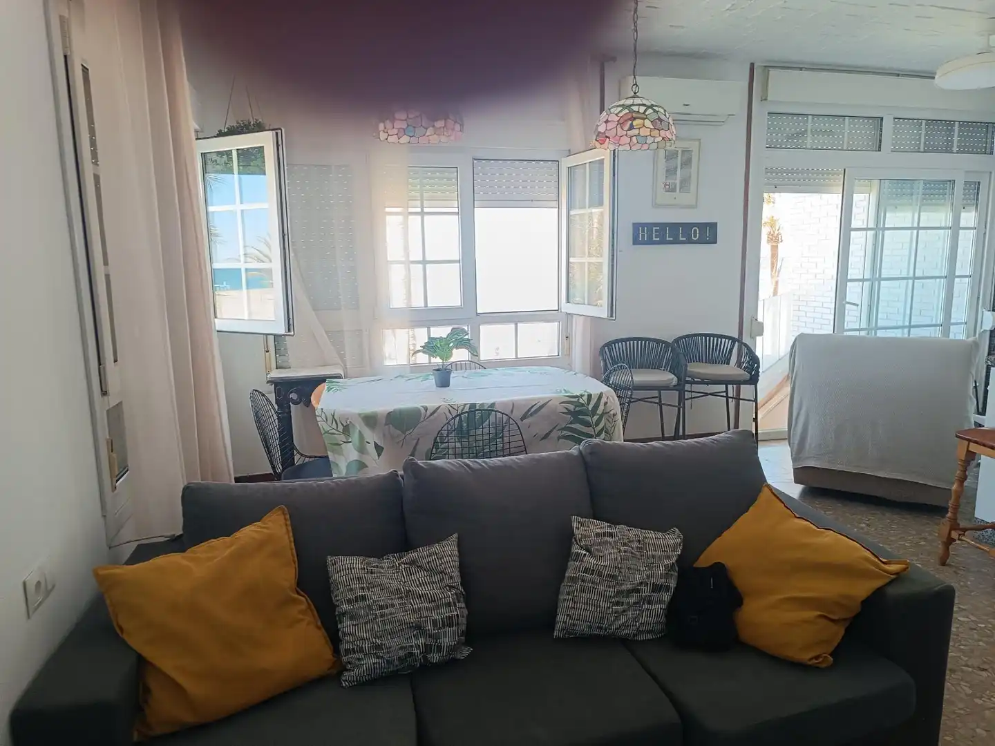 Dining room of Apartments for rent in Almería  with Heating, Terrace and Furnished