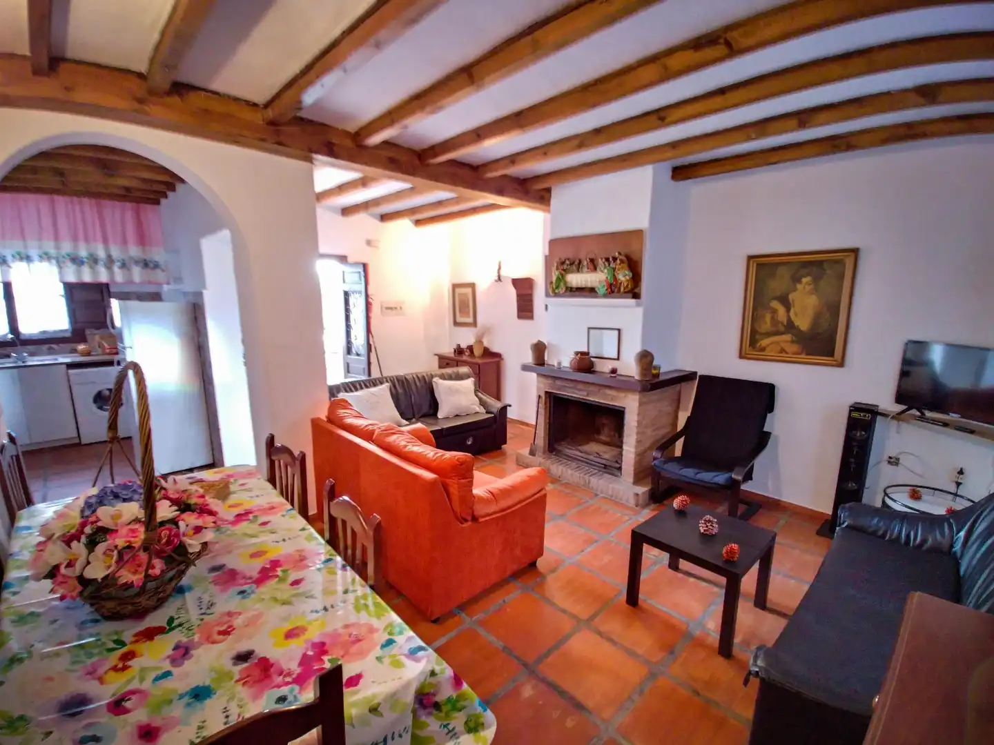 Sala de estar de Finca rústica en venta en Almogía con Aire acondicionado, Terraza y Piscina