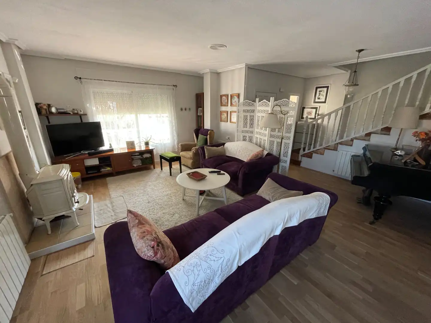 Sala d'estar de Casa o xalet en venda en Murcia amb Aire condicionat, Calefacció i Jardí privat
