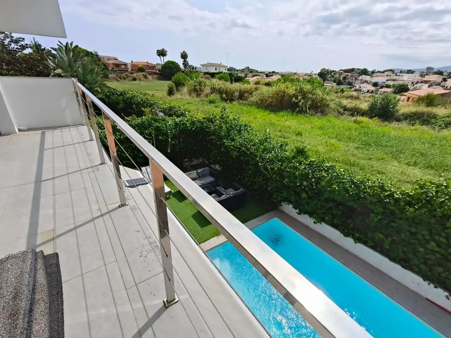 Piscina de Casa o chalet en venta en Pineda de Mar con Aire acondicionado, Calefacción y Jardín privado