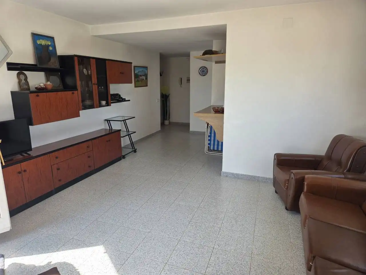Sala d'estar de Àtic en venda en Cunit amb Terrassa, Moblat i Balcó
