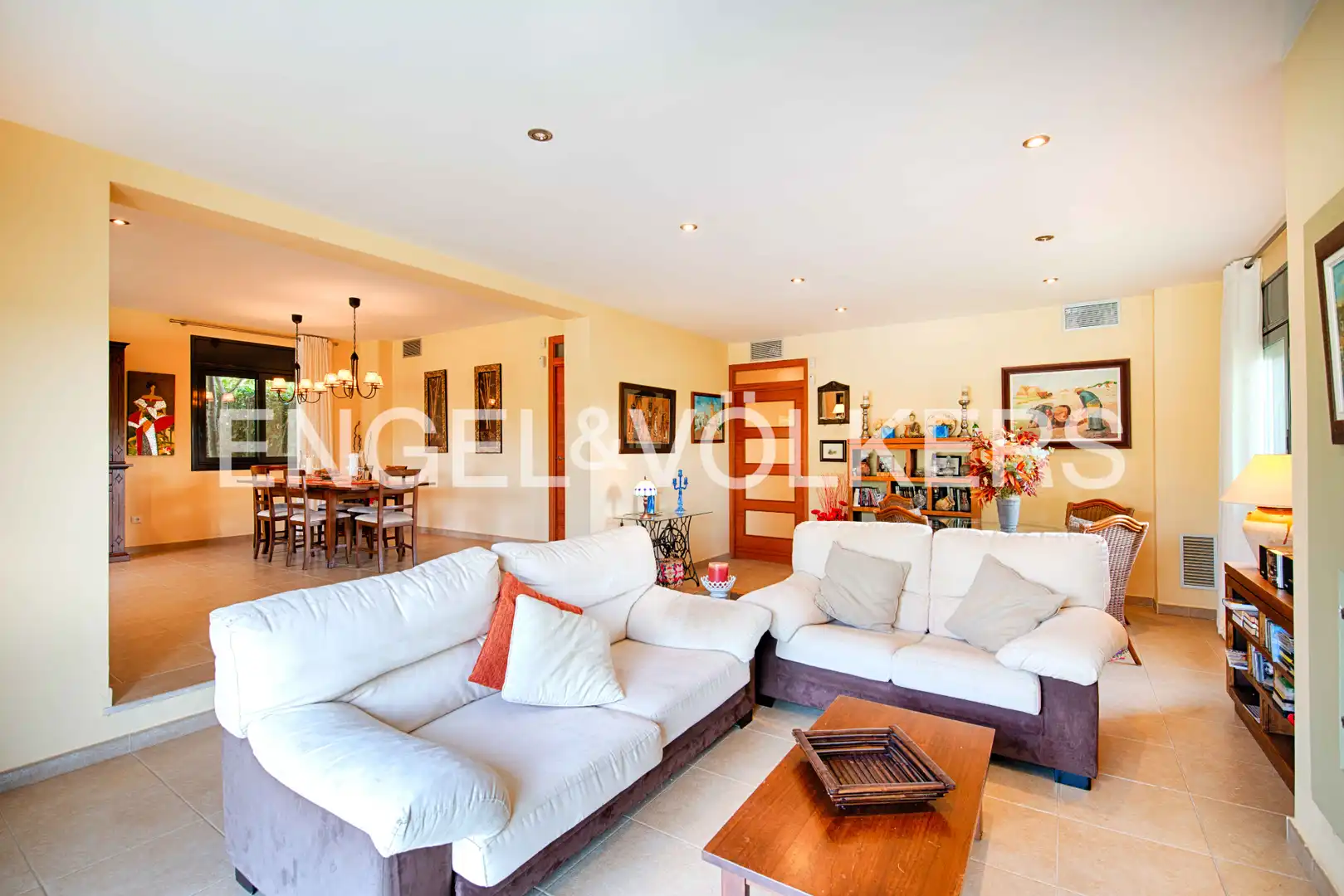 Living room of Houses for sale in Pedret i Marzà  with Private garden, Terrace and Swimming Pool