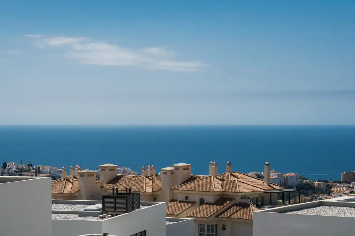 Exterior view of Detached homes for sale in Mijas  with Private garden and Swimming Pool