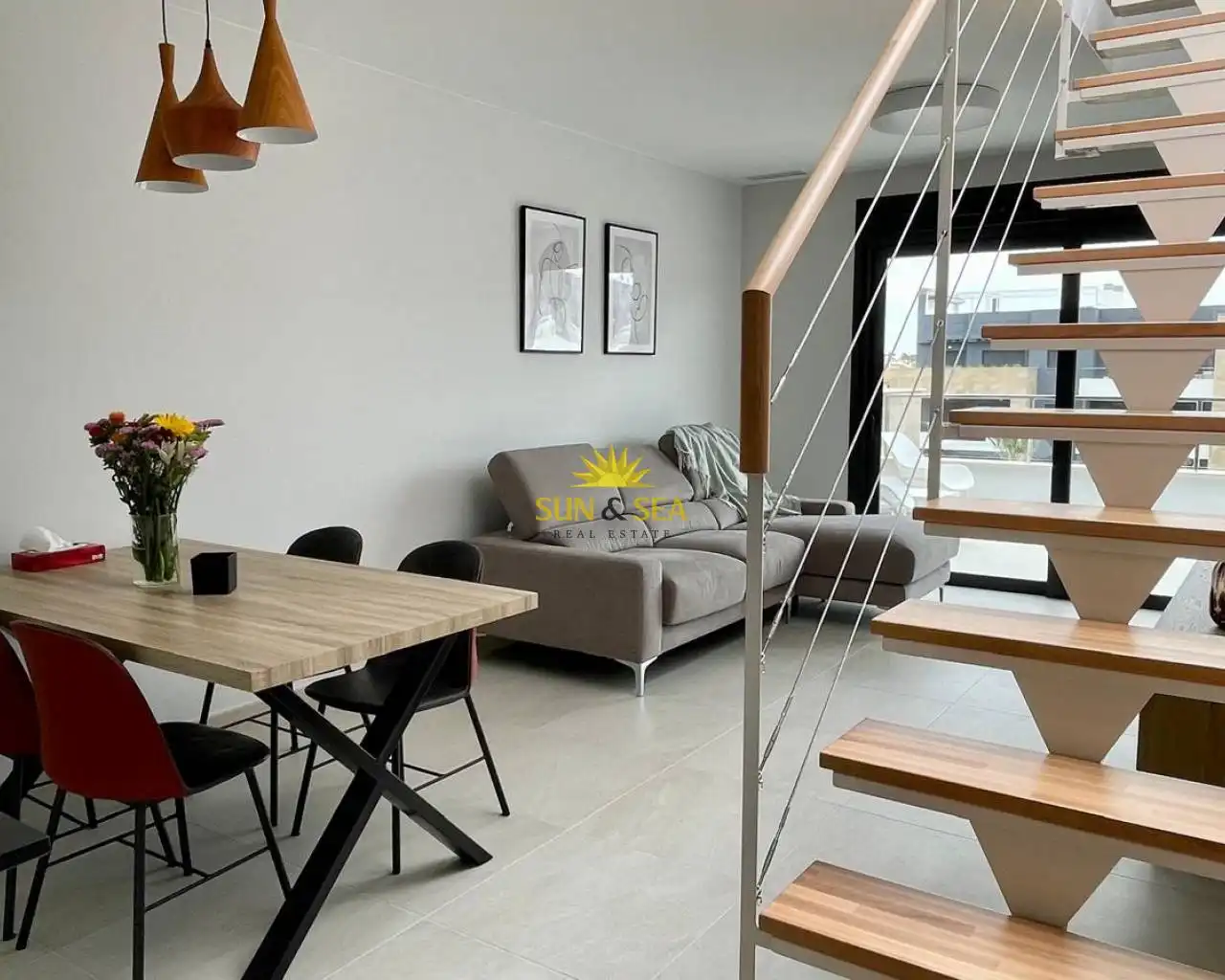 Sala de estar de Ático de alquiler en Orihuela con Aire acondicionado, Calefacción y Terraza