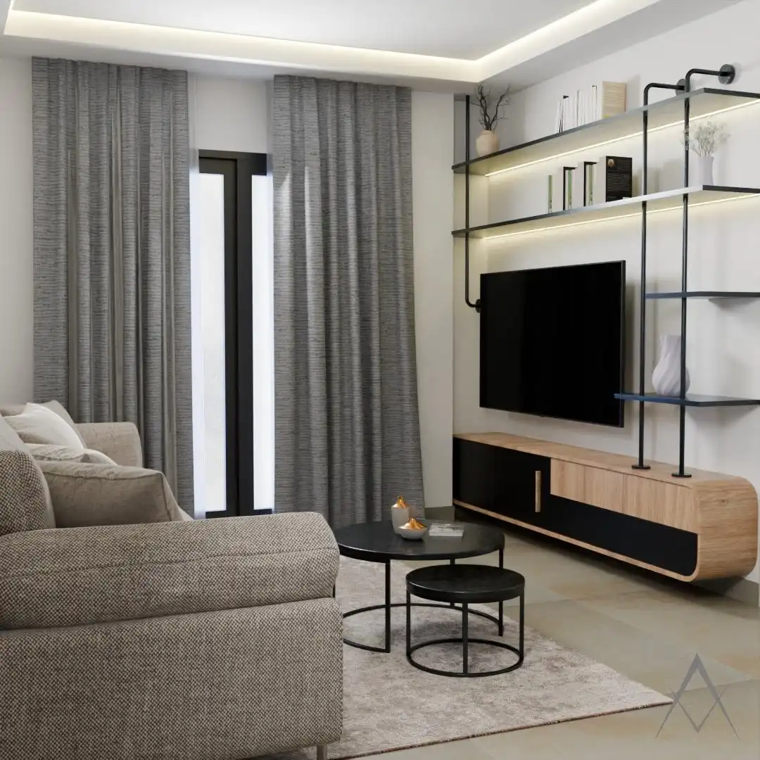 Wohnzimmer von Dachboden zum Verkauf in Elda mit Klimaanlage, Heizung und Terrasse