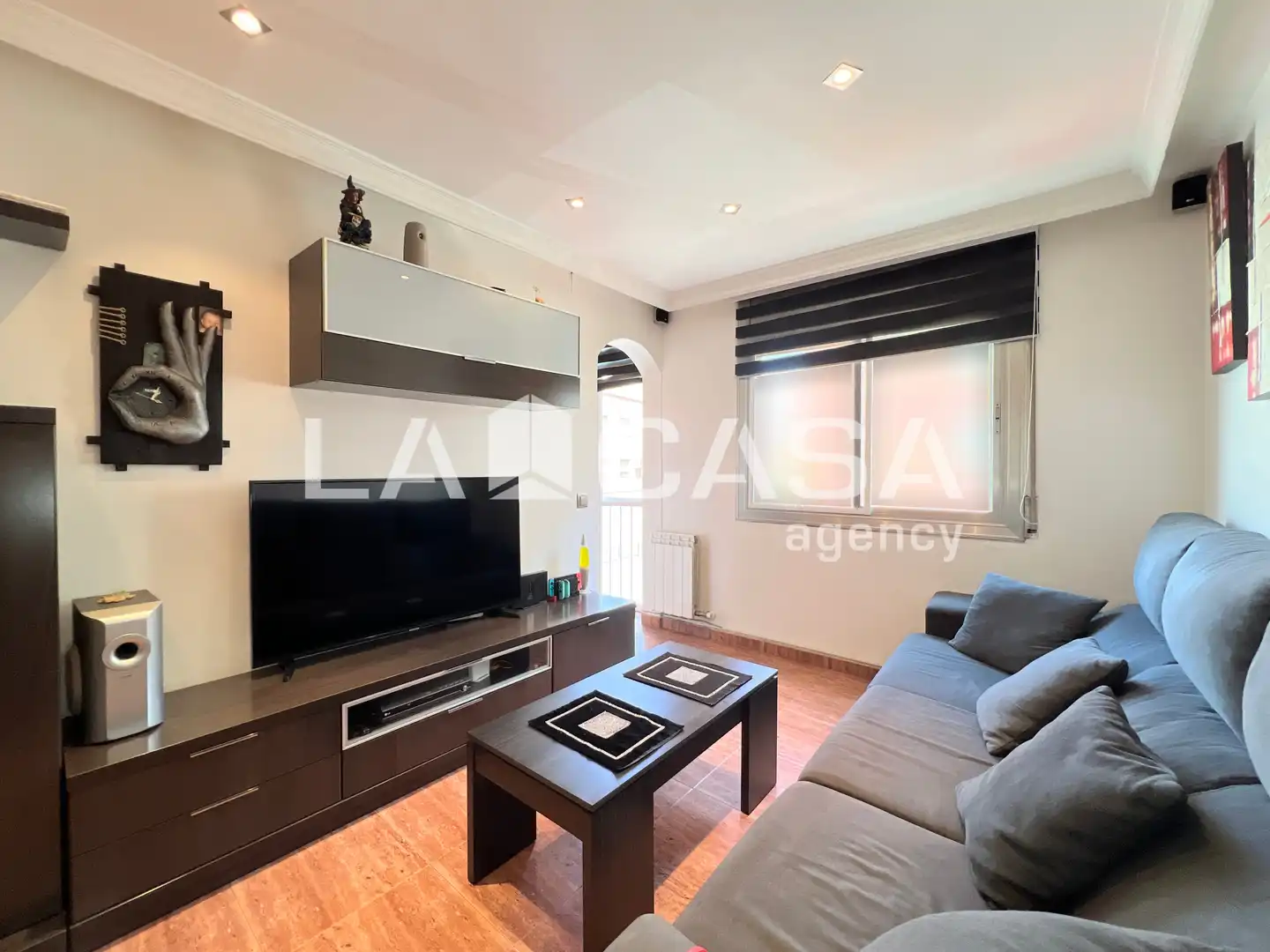 Living room of Flat for sale in Badalona  with Heating and Balcony