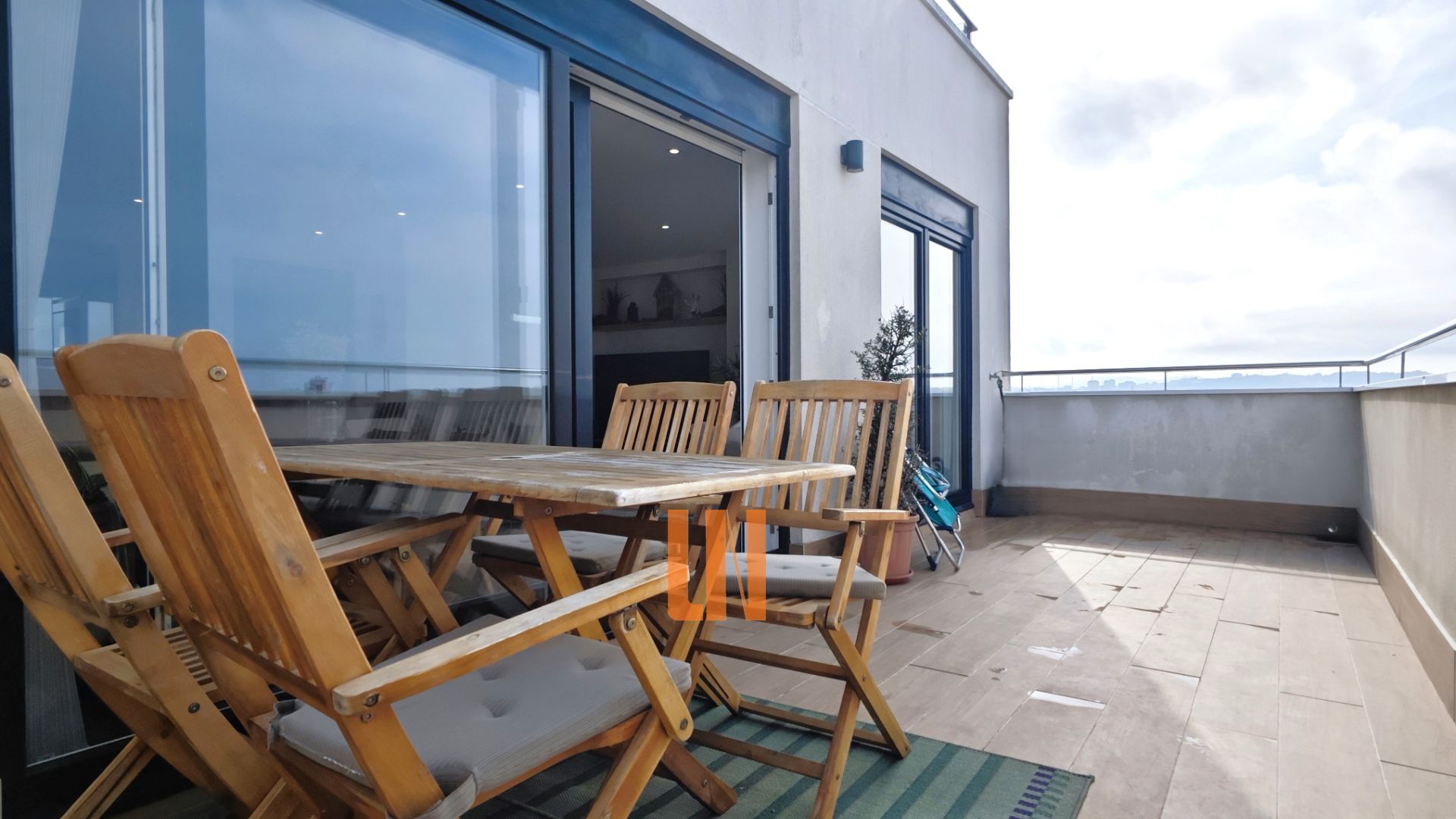 Terrace of Flat for sale in A Coruña Capital   with Heating, Parquet flooring and Terrace