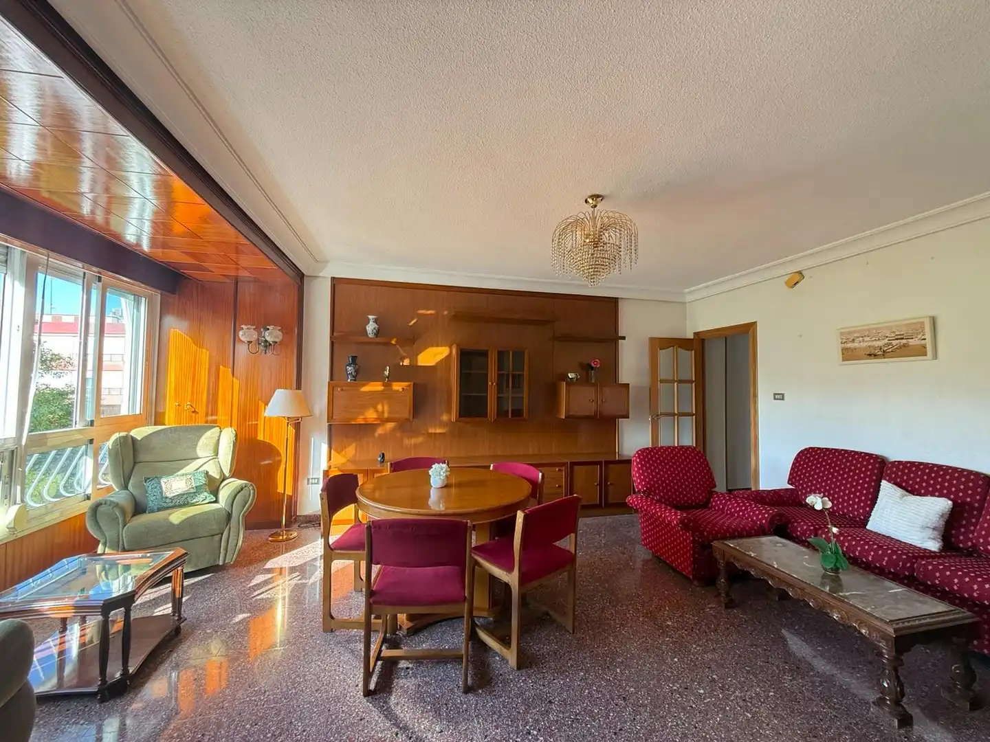 Sala d'estar de Pis de lloguer en Murcia amb Moblat