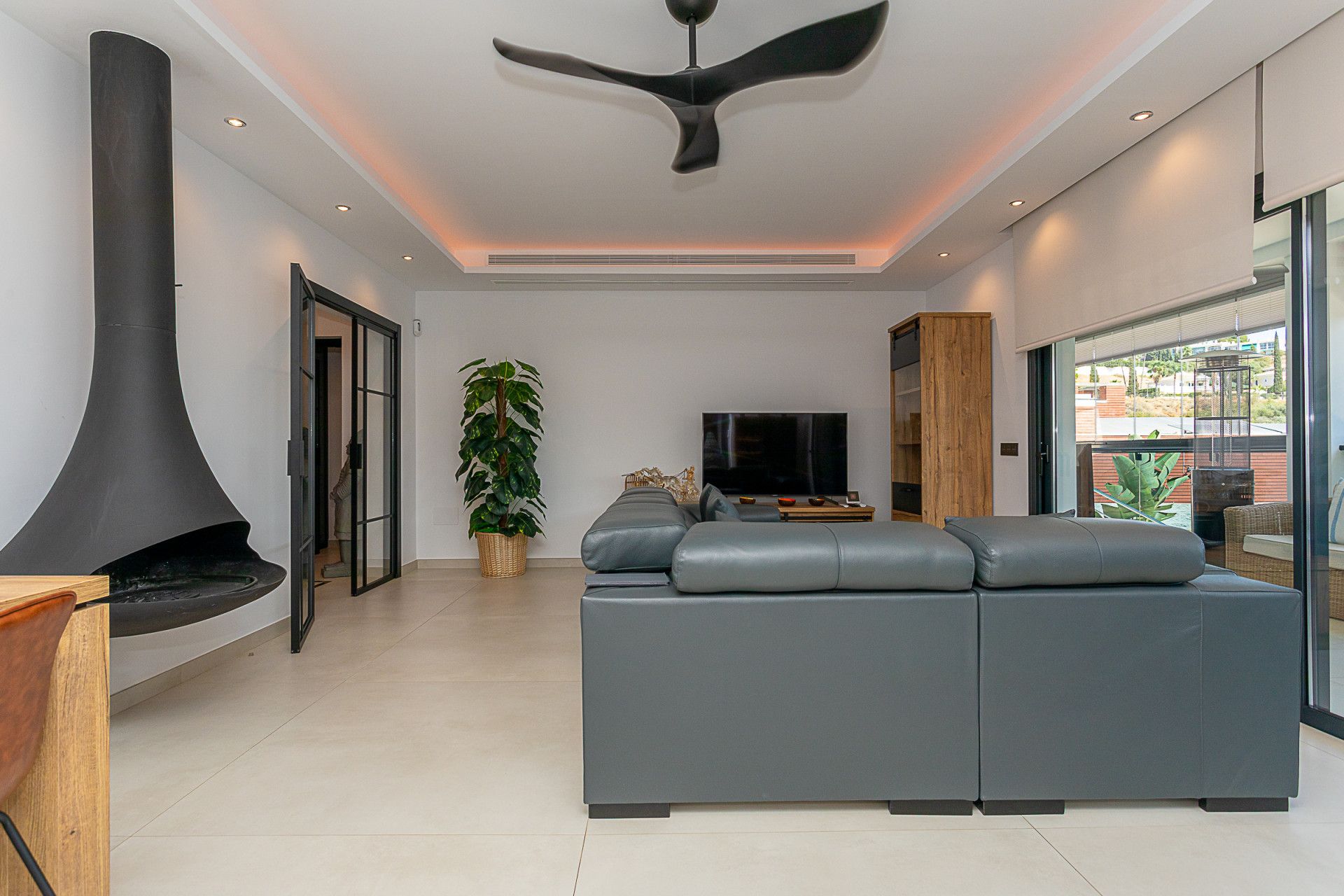 Living room of House or chalet for sale in Mijas  with Air Conditioner, Private garden and Terrace