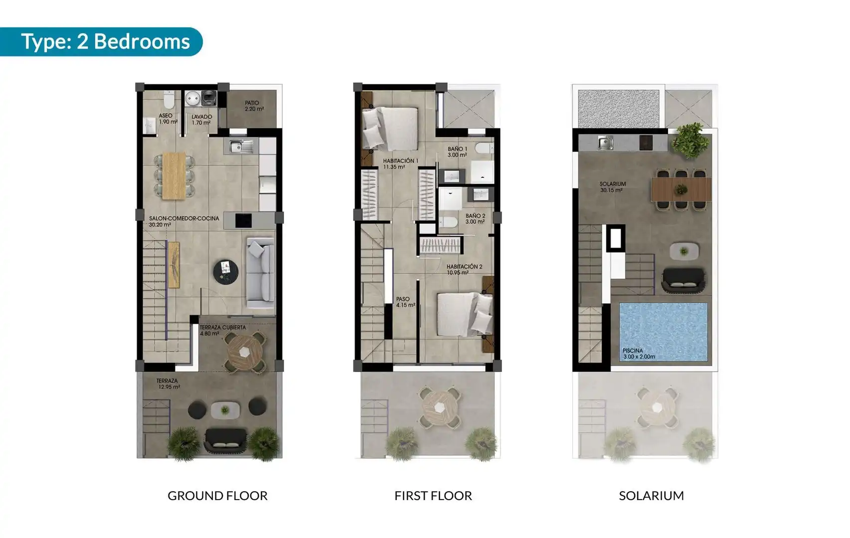 Terraced house with pool for sale in Dolores, imagen 11