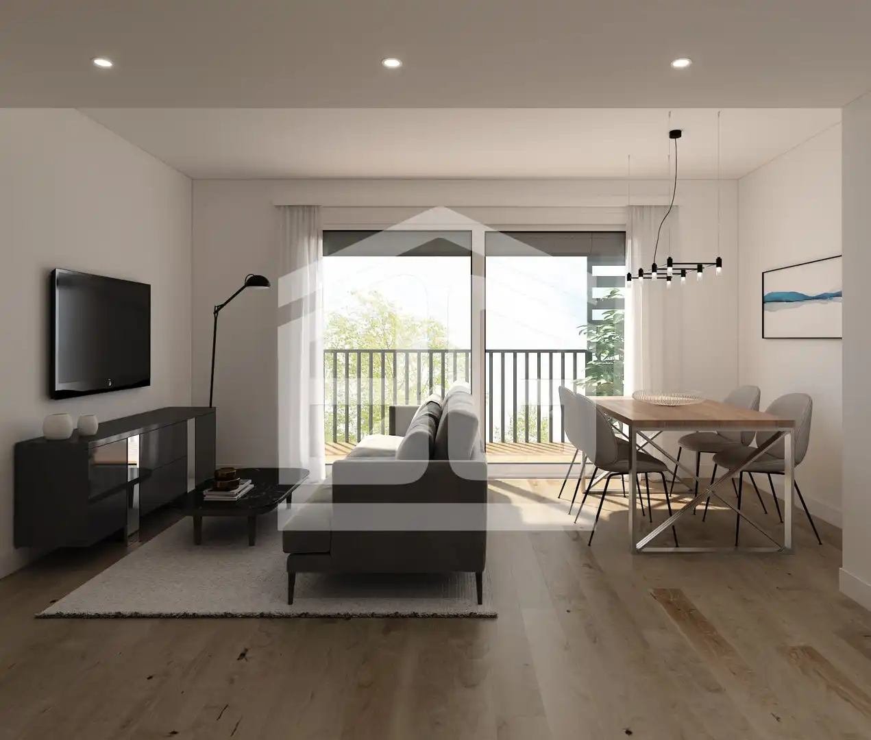 Living room of Duplexes for sale in Les Franqueses del Vallès  with Air Conditioner, Heating and Terrace