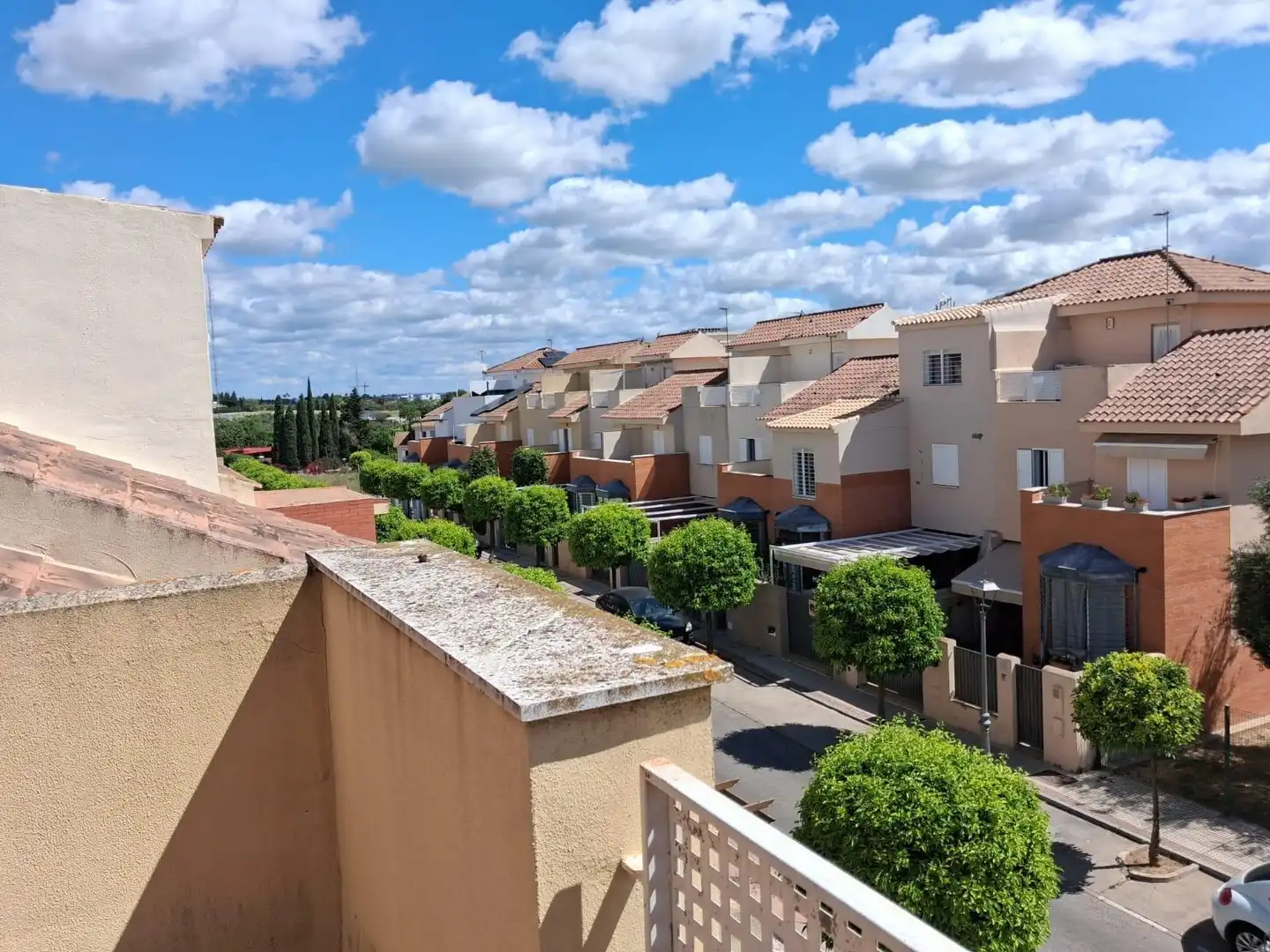 Exterior view of Detached homes for sale in Castilleja de la Cuesta  with Air Conditioner and Terrace