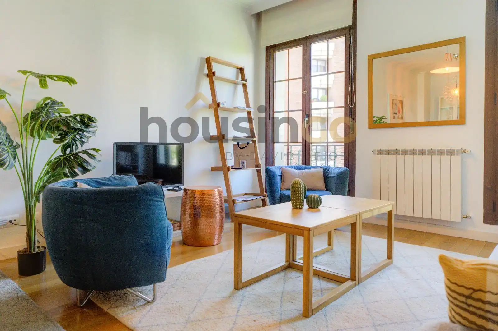 Sala de estar de Piso de alquiler en Madrid con Aire acondicionado, Calefacción y Parquet