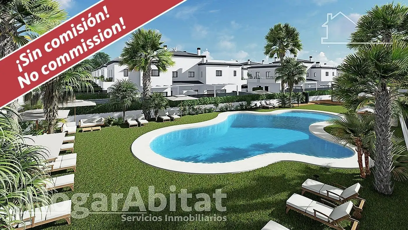 Jardín de Casa adosada en venta en Santa Pola con Aire acondicionado, Terraza y Piscina comunitaria
