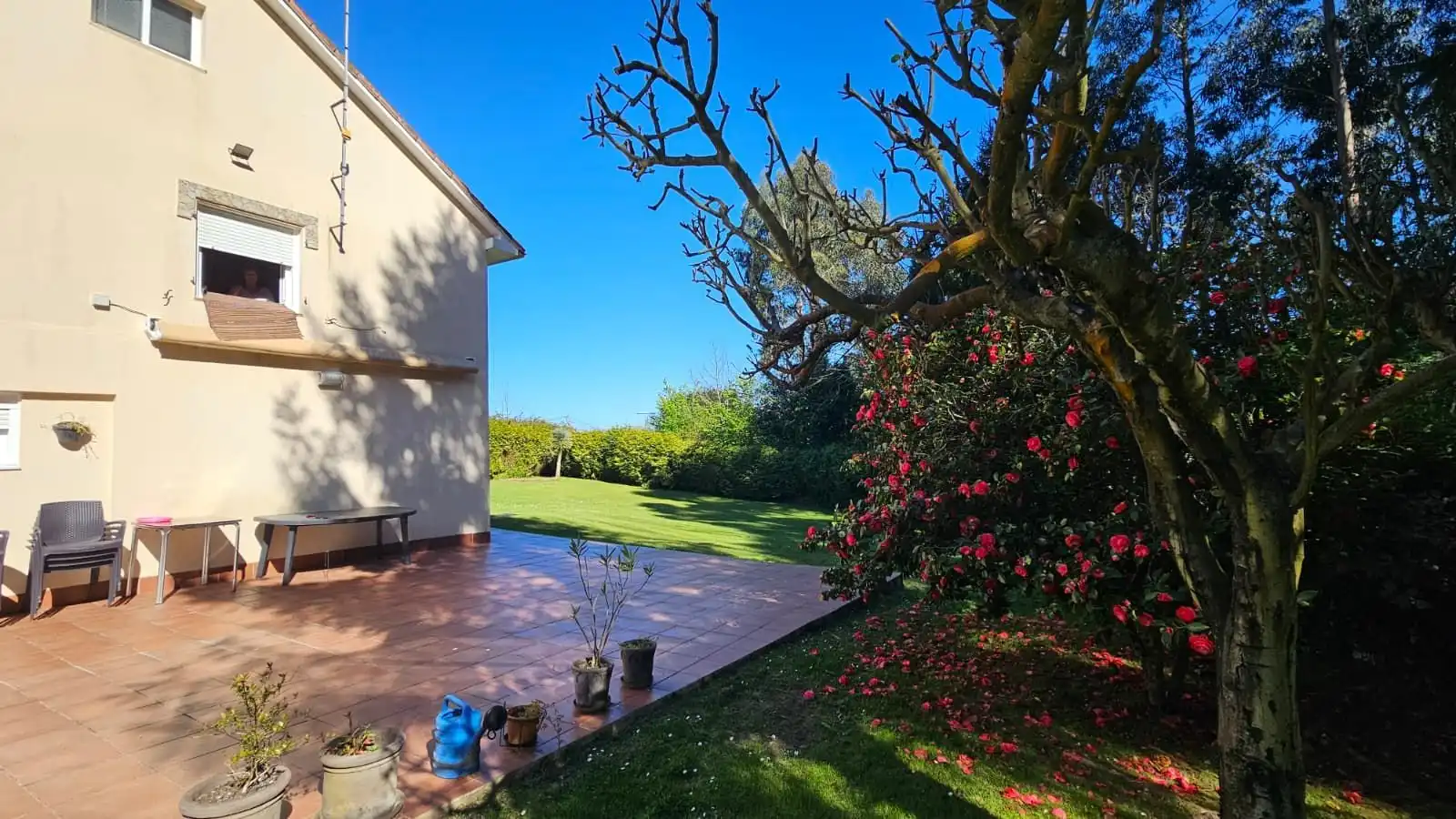 Jardí de Casa o xalet de lloguer en Oleiros amb Calefacció