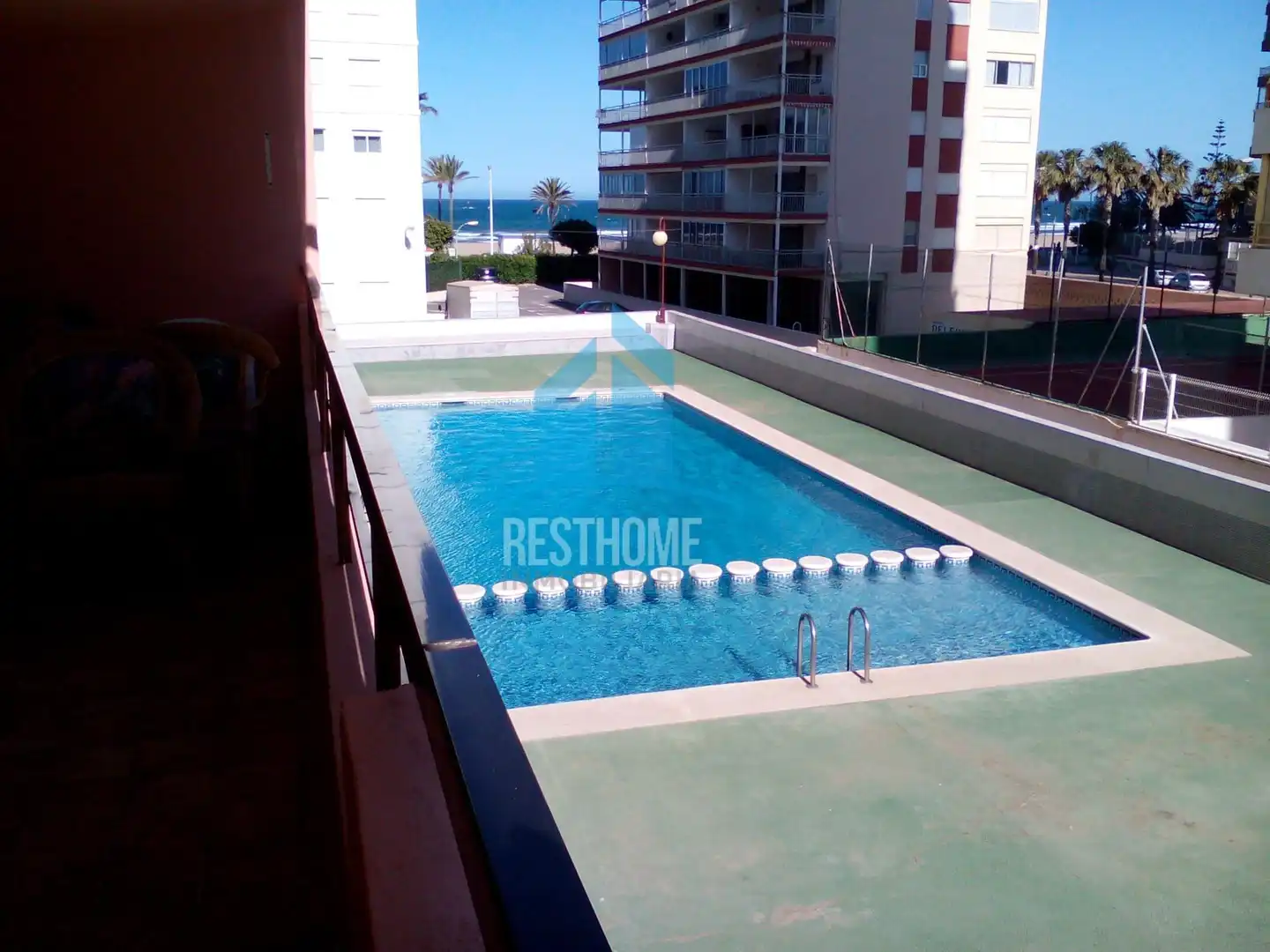 Piscina de Apartamento de alquiler en Cullera con Terraza, Amueblado y Piscina comunitaria