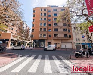 Exterior view of Flat for sale in  Almería Capital  with Air Conditioner, Heating and Parquet flooring