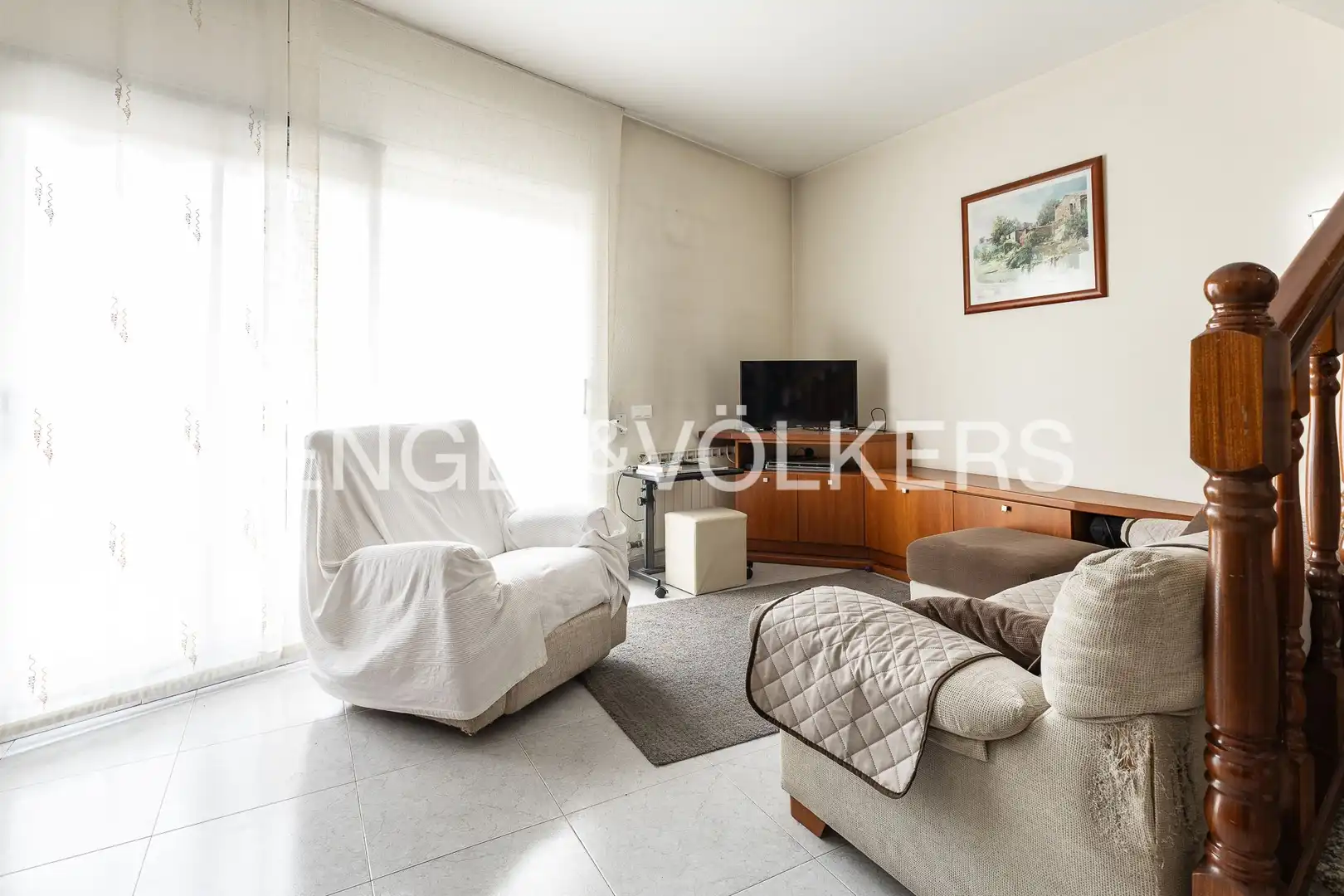 Sala d'estar de Casa o xalet en venda en Polinyà amb Calefacció, Jardí privat i Terrassa