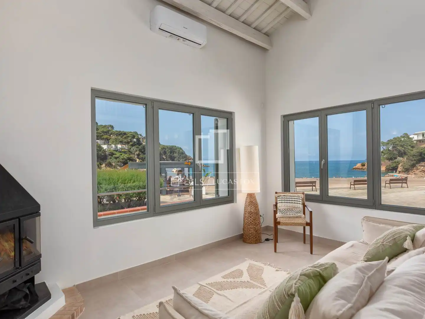 Bedroom of Houses for sale in Begur  with Air Conditioner and Heating
