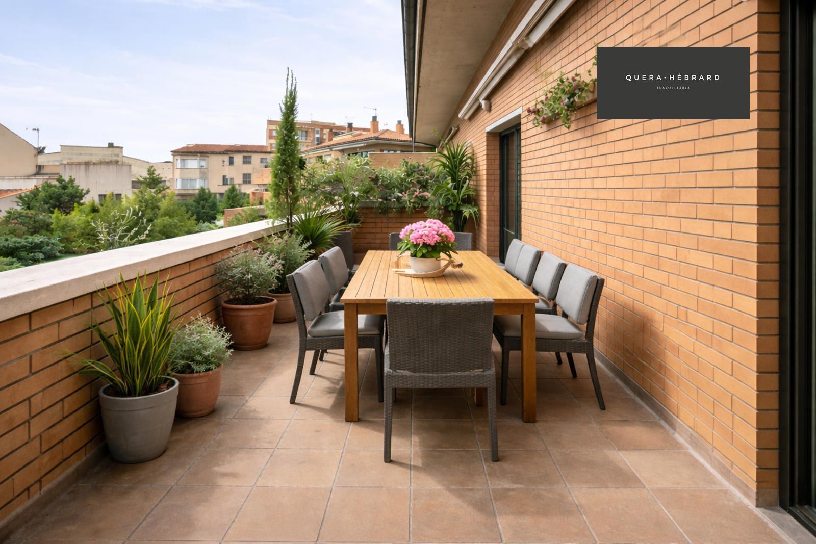 Terrasse von Dachboden zum Verkauf in Sant Cugat del Vallès mit Klimaanlage, Heizung und Parkett