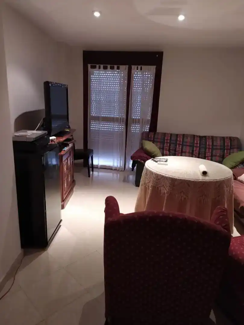 Sala d'estar de Dúplex de lloguer en Badajoz Capital amb Aire condicionat i Balcó
