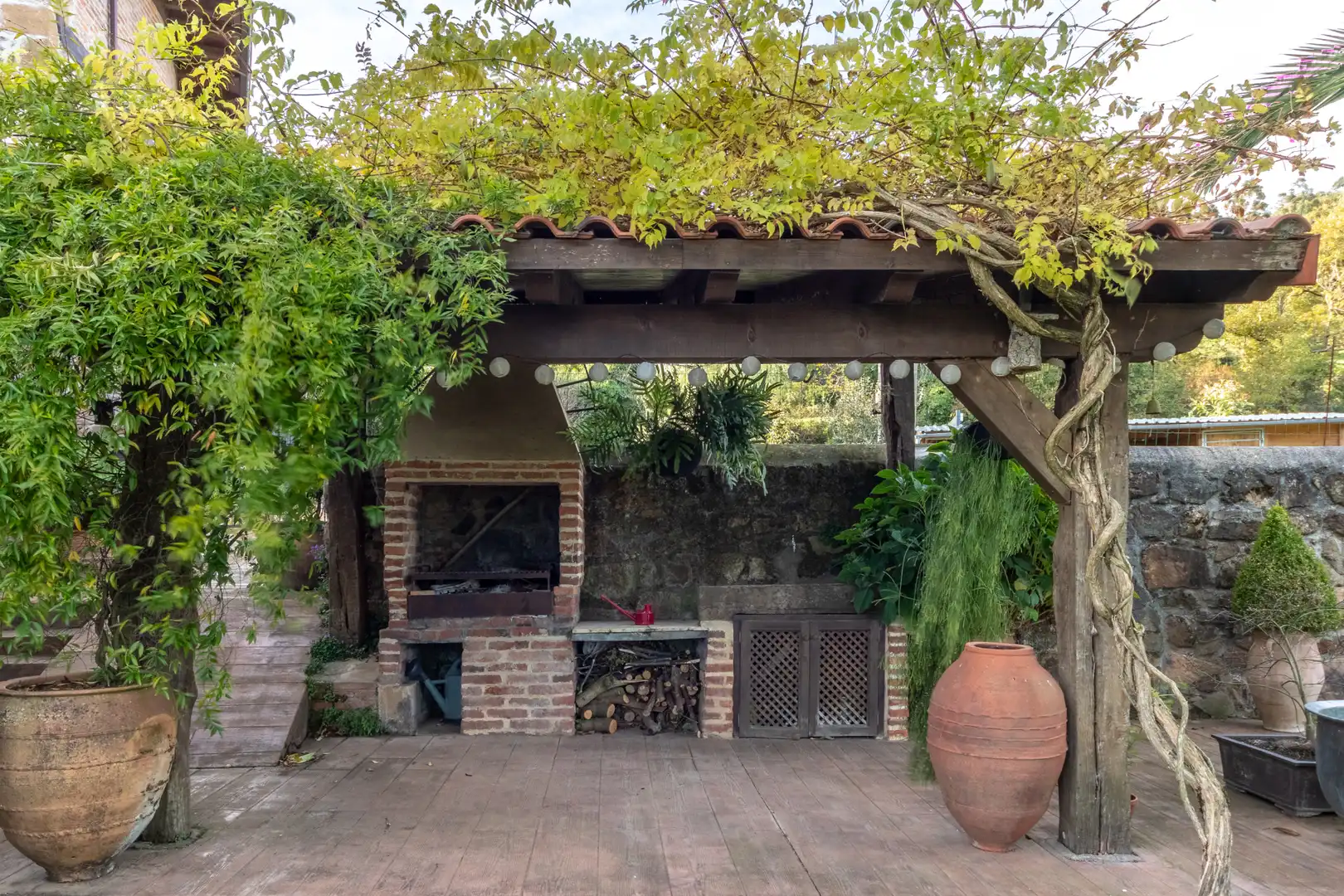 Terraza de Casa o chalet en venta en Galdames con Parquet, Trastero y Piscina