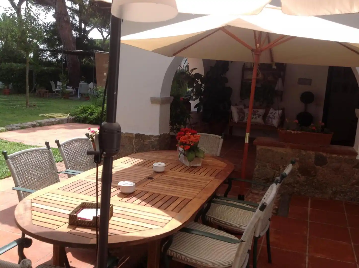 Terraza de Casa o chalet de alquiler en Castell d'Aro, Platja d'Aro i s'Agaró con Calefacción y Jardín privado