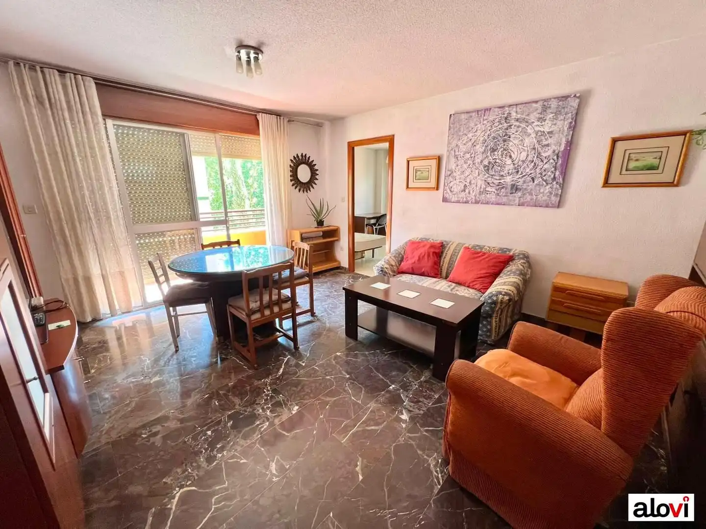 Living room of Flat for rent in Granada  with Furnished