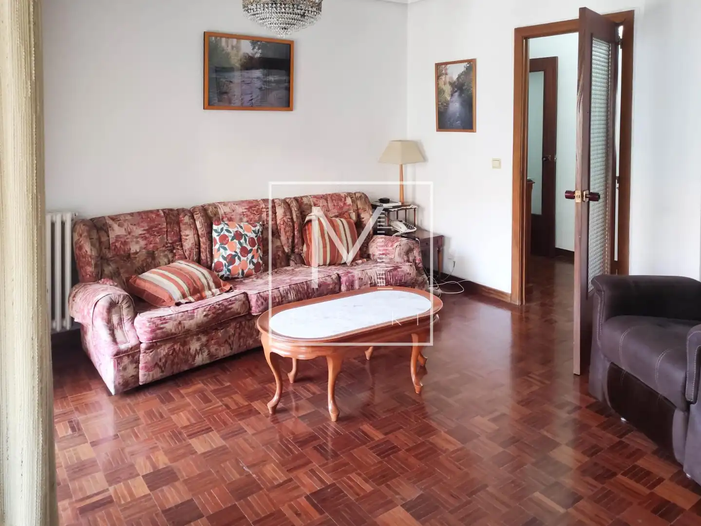 Wohnzimmer von Wohnung zur Miete in Albacete mit Klimaanlage, Heizung und Terrasse