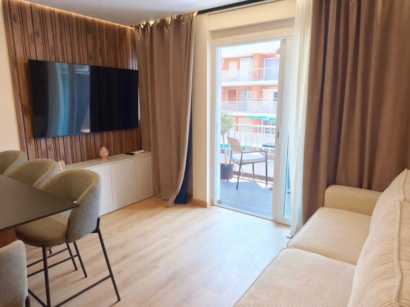 Sala de estar de Piso en venta en Cullera con Aire acondicionado, Amueblado y Balcón