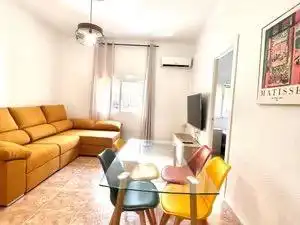 Sala de estar de Planta baja de alquiler en Murcia con Aire acondicionado y Amueblado