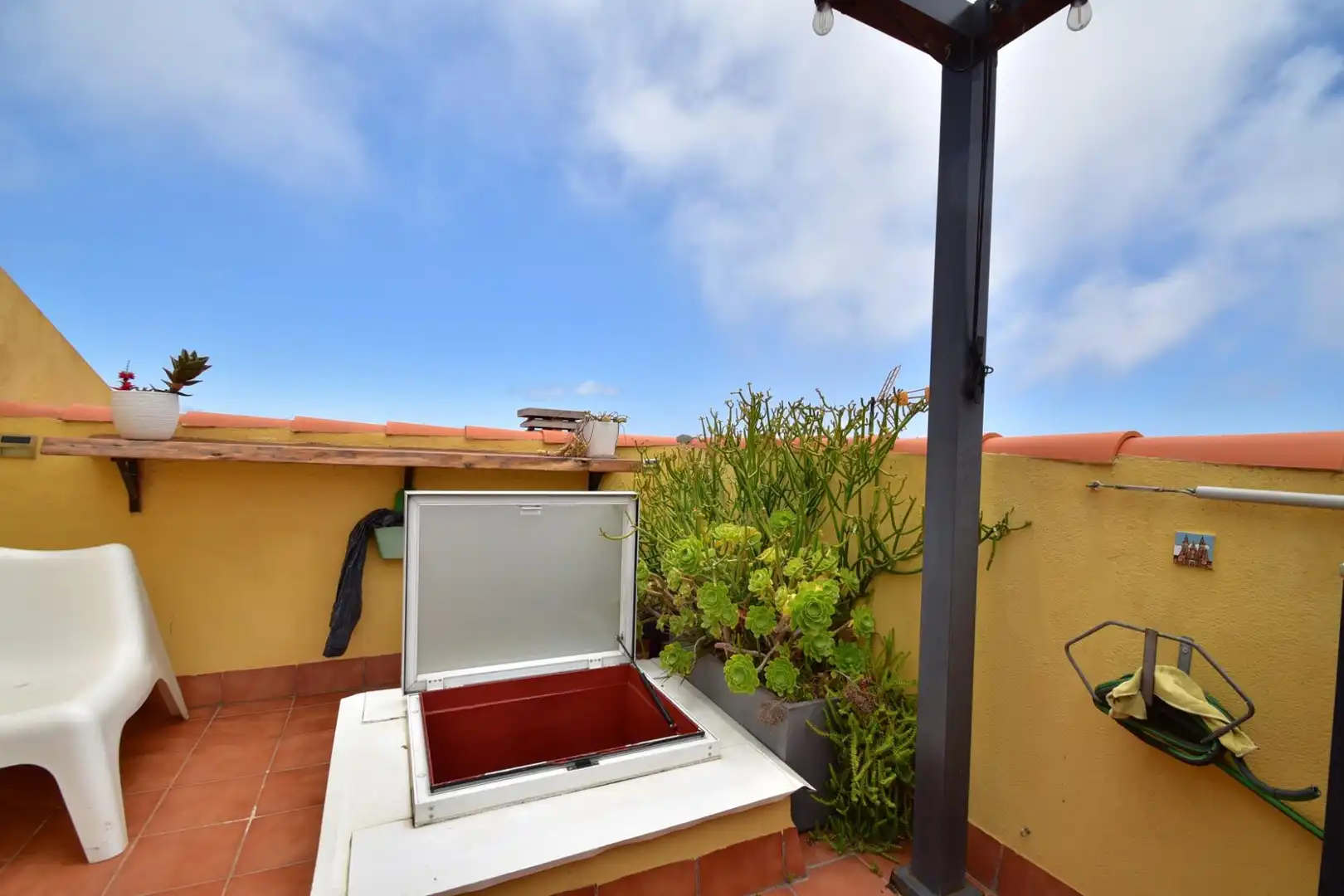 Terraza de Casa adosada de alquiler en San Cristóbal de la Laguna con Aire acondicionado, Calefacción y Jardín privado