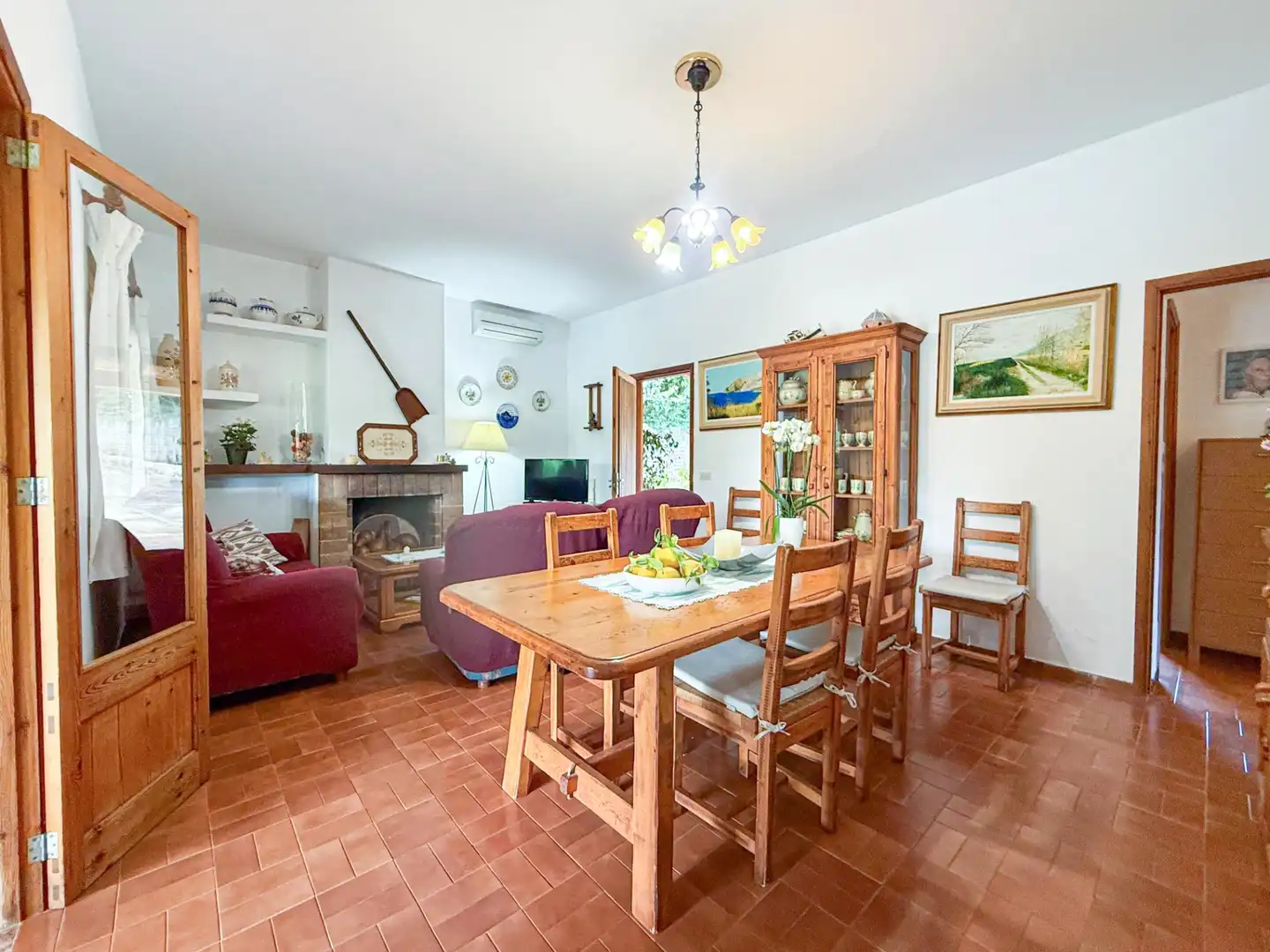 Dining room of Country homes for sale in Pollença  with Air Conditioner, Heating and Private garden