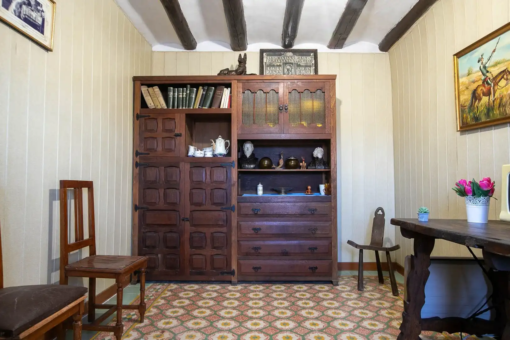 Dining room of Country homes for sale in Ujué / Uxue  with Heating, Storage room and Furnished