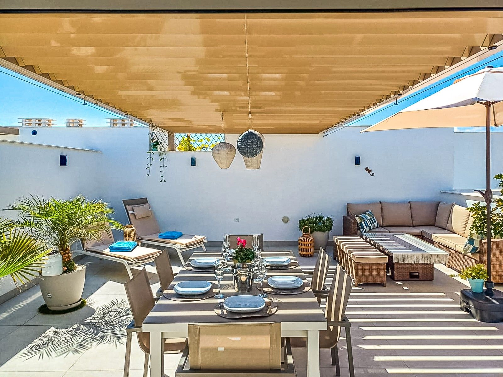 Terrassa de Casa o xalet en venda en San Pedro del Pinatar amb Aire condicionat, Terrassa i Traster