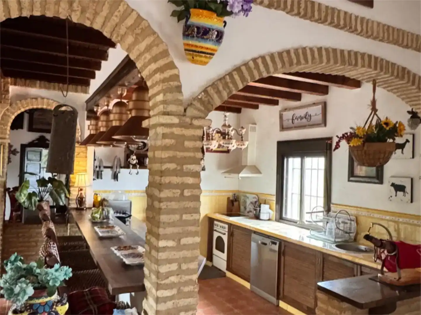 Cocina de Finca rústica en venta en El Madroño con Aire acondicionado, Jardín privado y Parquet