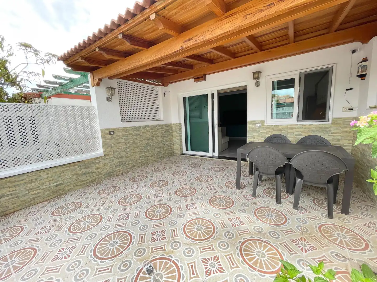 Terraza de Casa o chalet de alquiler en San Bartolomé de Tirajana con Aire acondicionado, Terraza y Amueblado