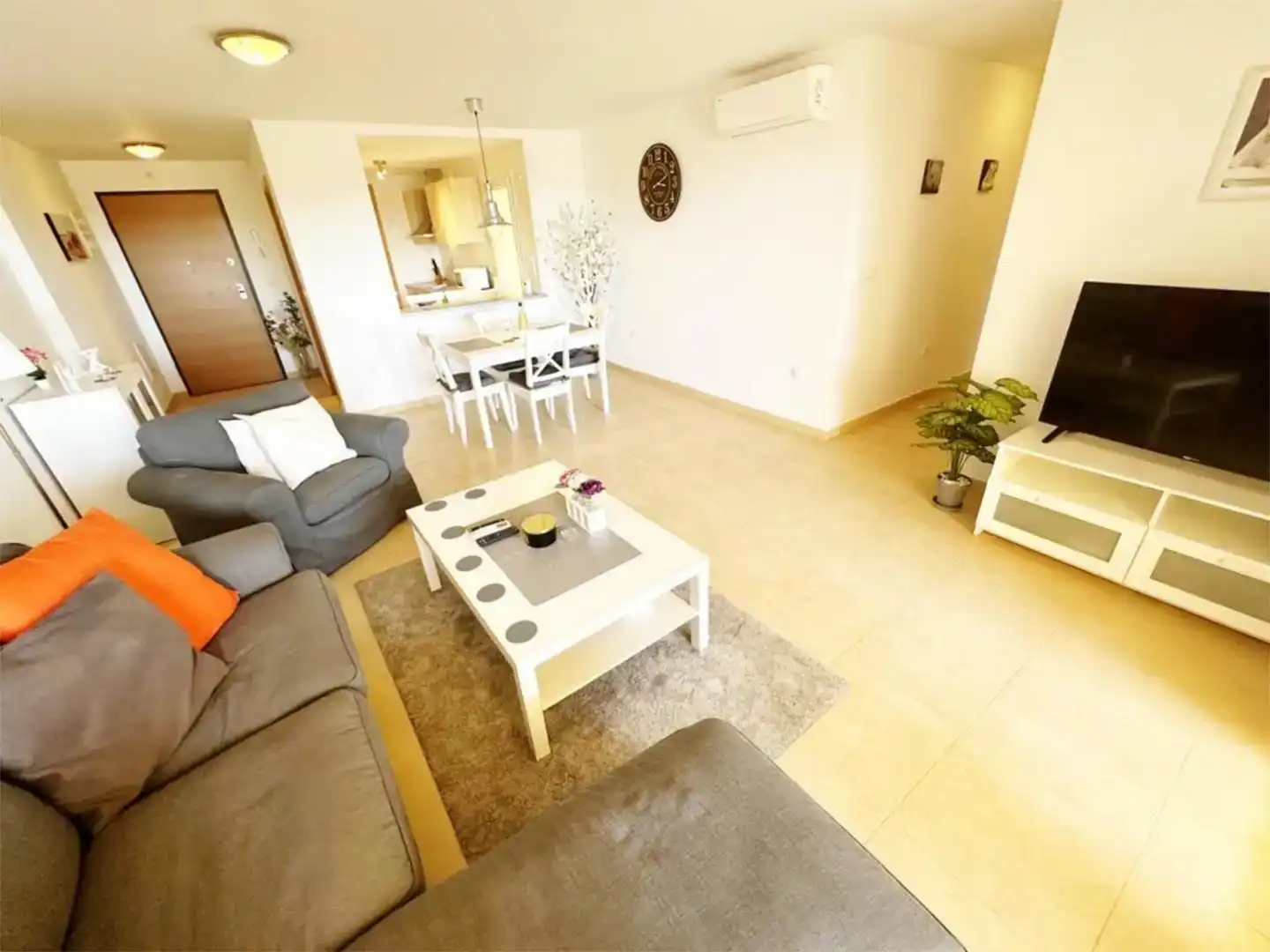 Wohnzimmer von Wohnung zur Miete in Torre-Pacheco mit Klimaanlage und Balkon