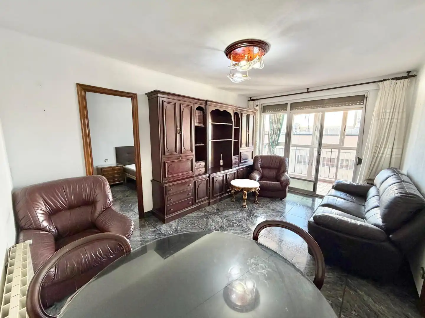 Living room of Flat for sale in Cornellà de Llobregat  with Air Conditioner, Terrace and Balcony