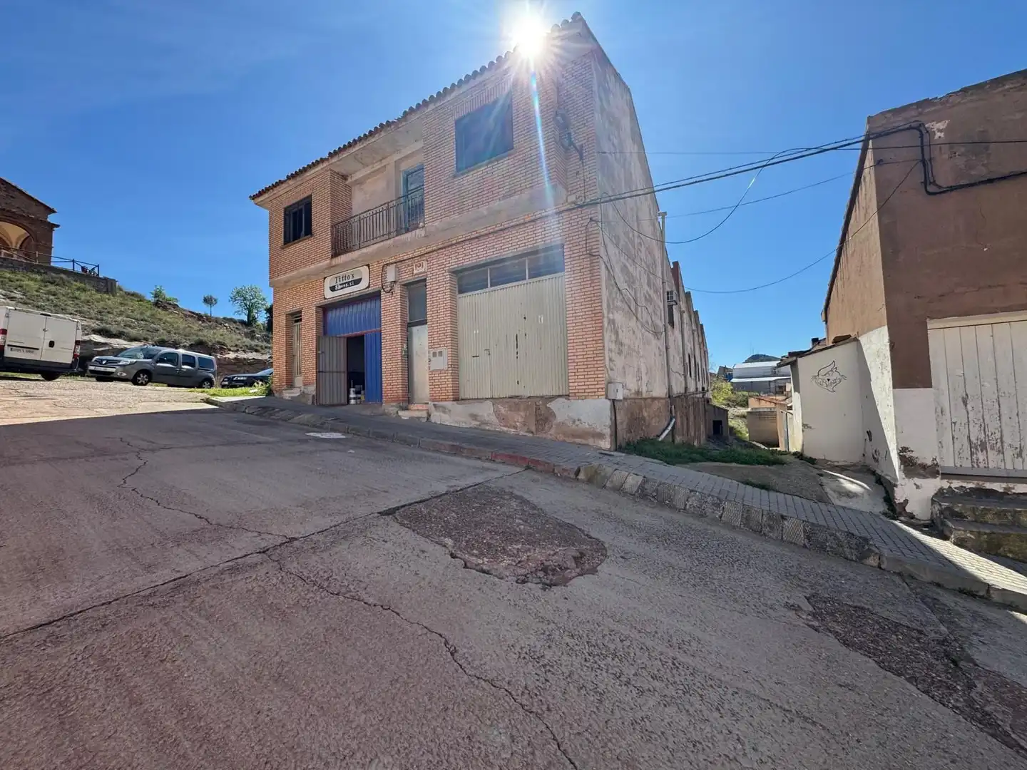 Vista exterior de Nave industrial en venta en Illueca