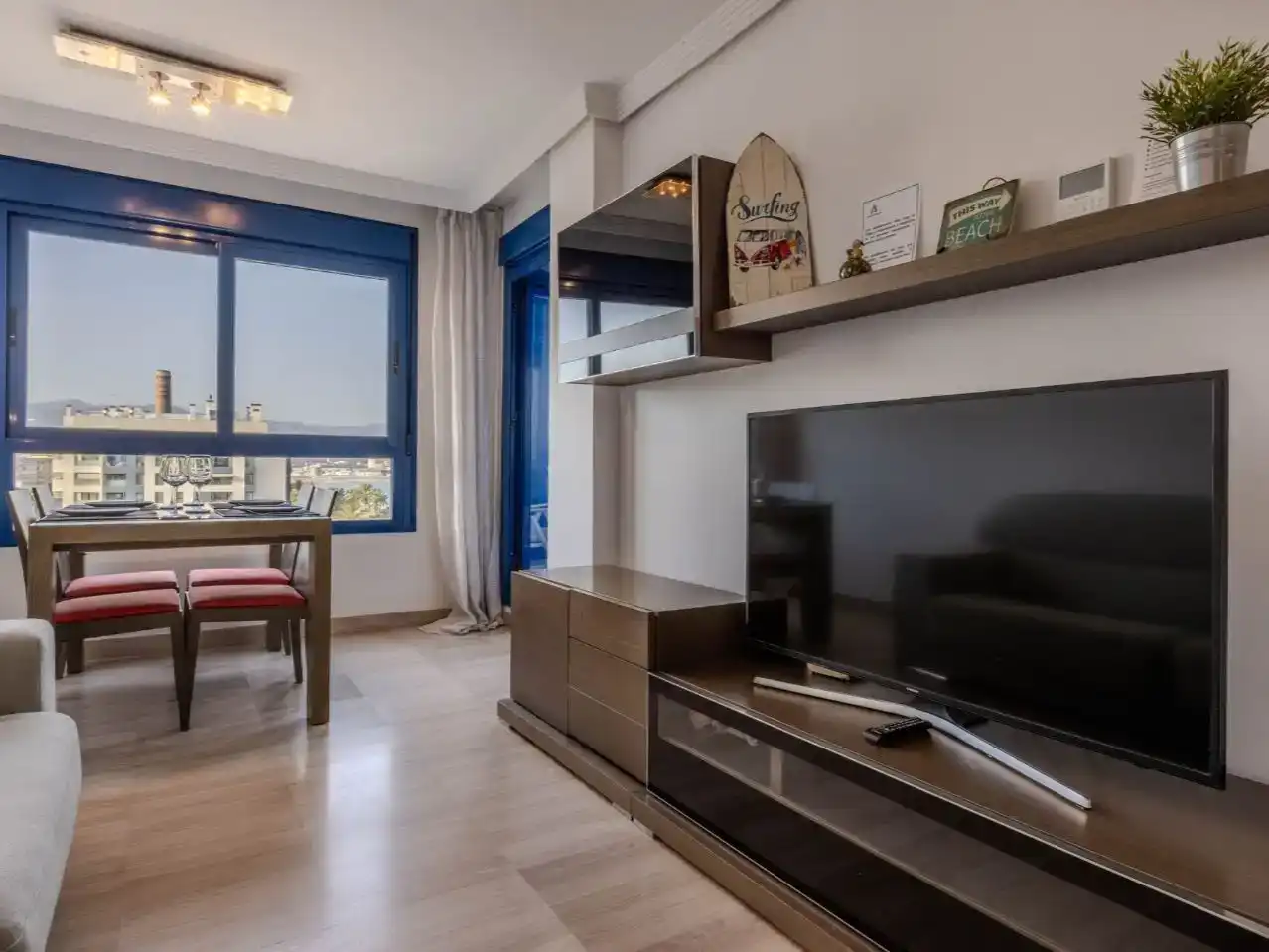 Living room of Flat for sale in Málaga Capital  with Air Conditioner