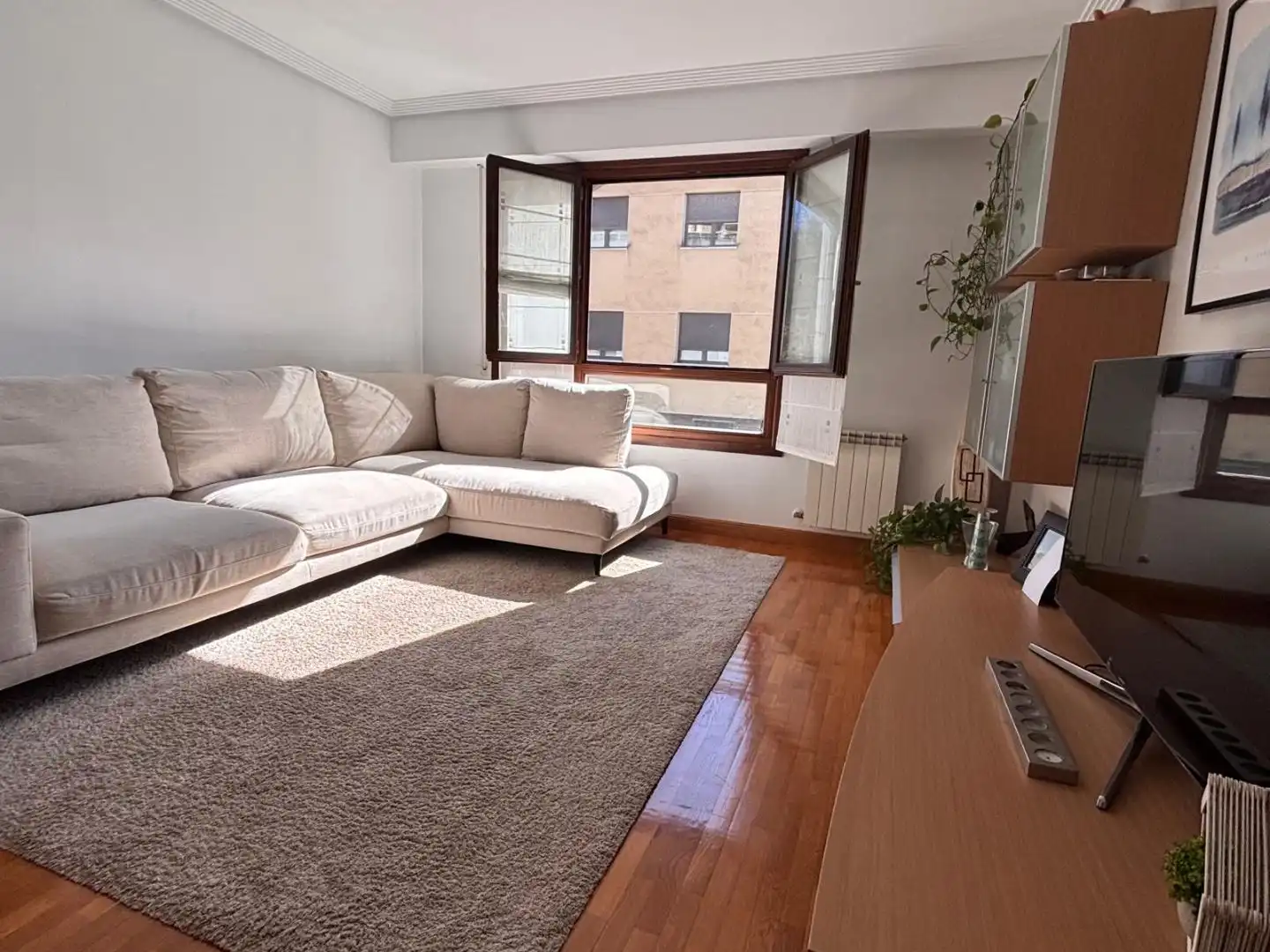 Sala d'estar de Pis en venda en Donostia - San Sebastián  amb Terrassa i Balcó