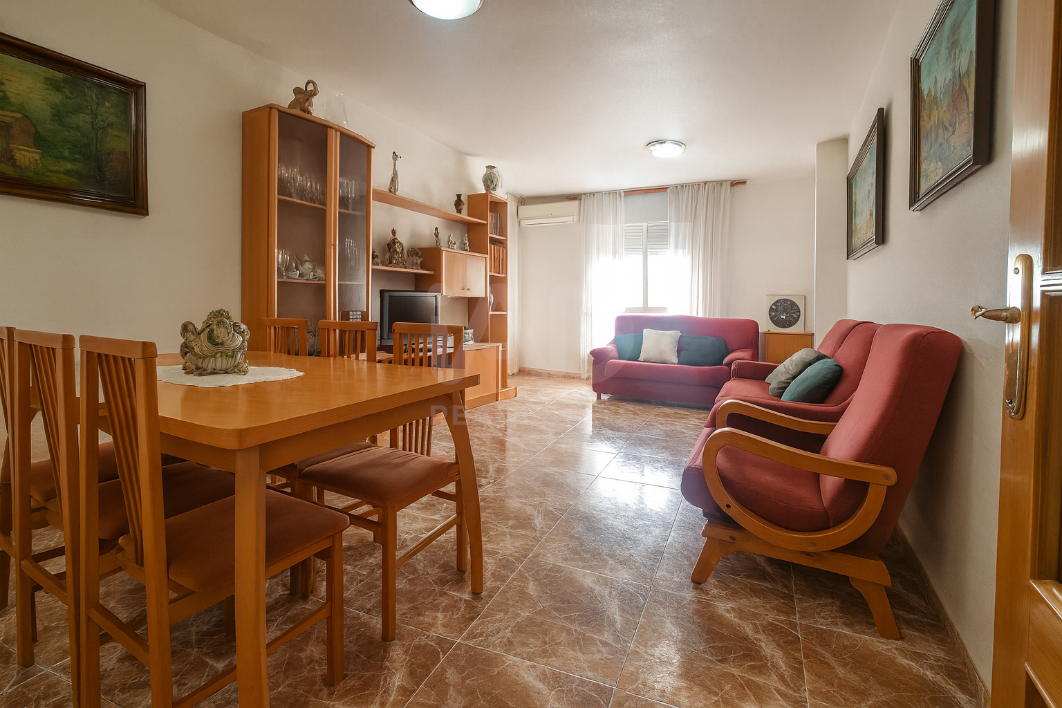 Sala de estar de Piso en venta en  Murcia Capital con Aire acondicionado