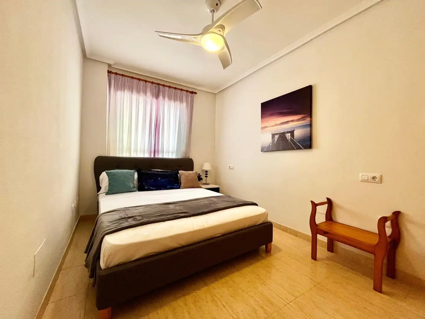 Bedroom of Apartments for rent in La Manga del Mar Menor  with Heating, Terrace and Furnished
