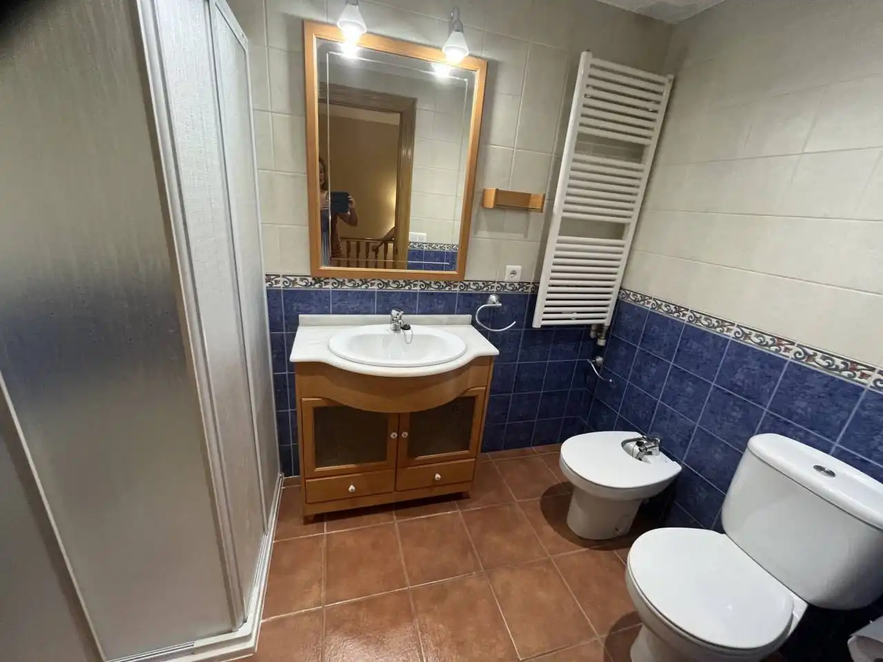 Baño de Casa o chalet de alquiler en Castelserás con Aire acondicionado, Calefacción y Terraza
